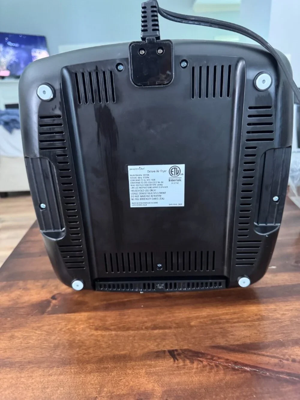 Pampered Chef Deluxe Air Fryer – Model 100194